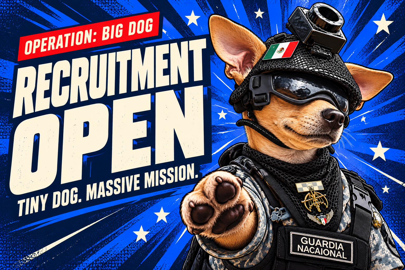 Comando pointing at the viewer on a recruitment poster